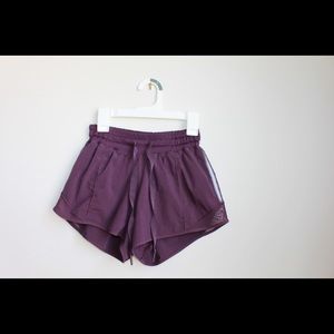 Lululemon Purple Hotty Hot Shorts